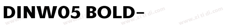 DINW05 BOLD字体转换